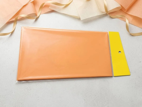 Mantel Fiesta Decoracion Tipo Tela Reutilizable 137x183cm Naranja — imagen 1