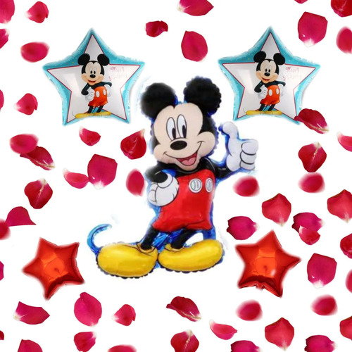 Kit Decoracion Mickey Mouse Globos Cumpleaños 44 Pzs Fiesta miniatura 3