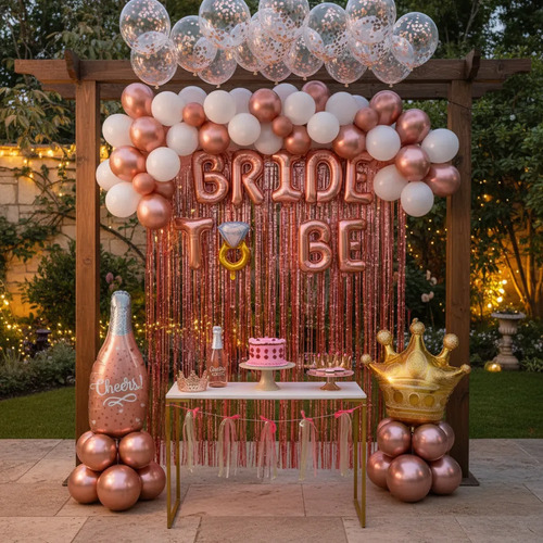 Kit Decoración Globos Despedida Soltera Bride To Be — imagen 1