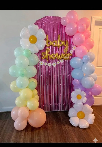 Globo Baby Shower Cursivo Letrero Fiesta Decoracion Dorado miniatura 2