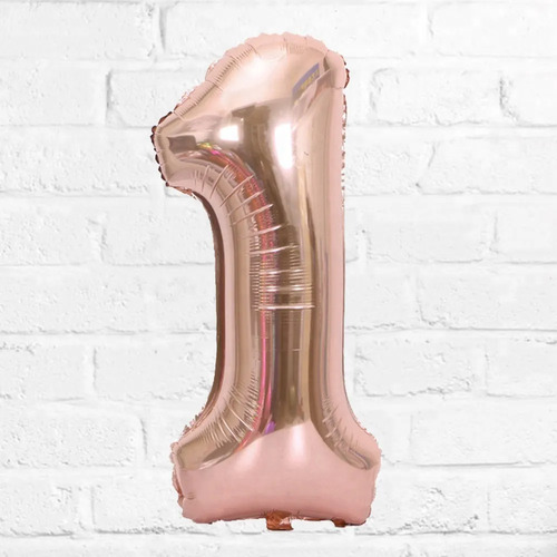 Kit Decoracion Feliz Cumpleaños Globos Fiesta Mantel Estrell Oro Rosa miniatura 6