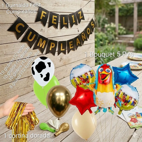 Kit Decoración Bartolito Granja De Zenon Cumpleaños Globos miniatura 2