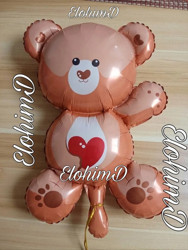 Decoración Globos Amor Y Amistad San Valentín Osito Base Luz Rojo Osito Corazon miniatura 3