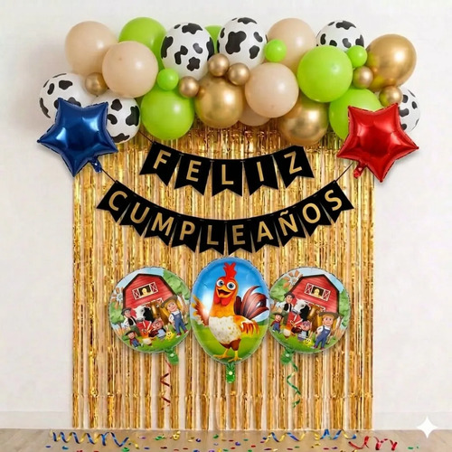 Kit Decoración Bartolito Granja De Zenon Cumpleaños Globos — imagen 1