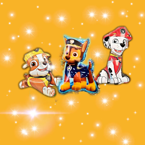 Kit Decoración Cumpleaños Paw Patrol Patrulla Canina Globos miniatura 3