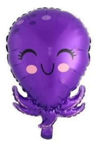 Kit Animales Marinos Globos Decoracion Cumpleaños 5 Pzs Multicolor miniatura 6