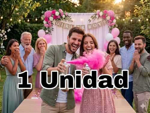 Extintor Polvo Gender Revelación Sexo - Niño O Niña Humo Rosa miniatura 2