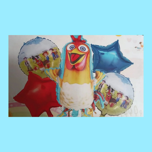 Kit Decoración Bartolito Granja De Zenon Cumpleaños Globos miniatura 3