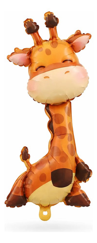 Kit Decoración Globos Animalitos Tiernos - Cumple (mes-años) Jirafa miniatura 3