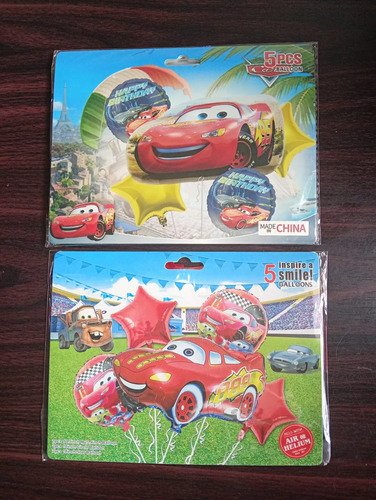 Kit Decoracion Cars Rayo Mcqueen Cumpleaños Fiesta Globos miniatura 3