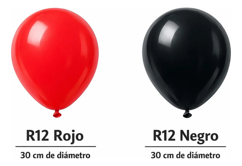 Kit Decoración Cumpleaños Rojo Y Negro Luz Led Cortina miniatura 6