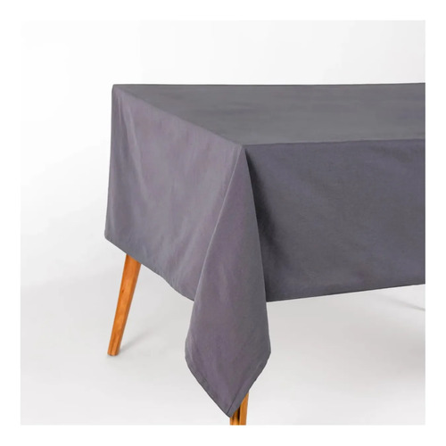 Mantel Fiesta Decoracion Tipo Tela Reutilizable 137x183cm Gris miniatura 2
