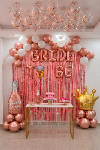 Kit Decoración Globos Despedida Soltera Bride To Be miniatura 11