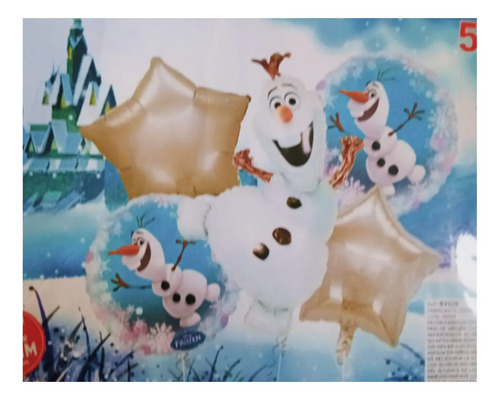 Kit Decoración Olaf Frozen Globos Cumpleaños Fiesta miniatura 3