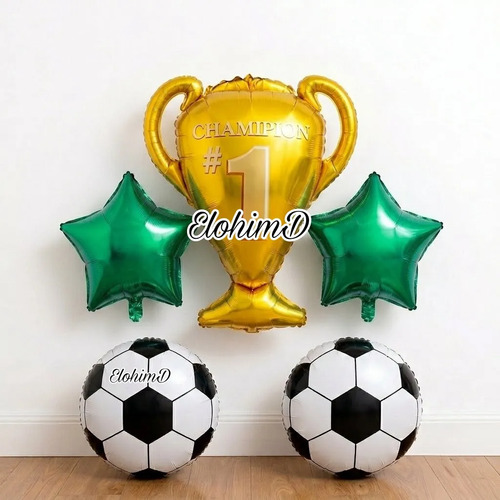 Kit Decoracion Atlético Nacional Globos Cumpleaños - 49 Pzs miniatura 3