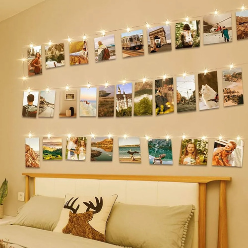 Luces Microled De Hada Para Decoración Amarillo Y Blanco 3v miniatura 6