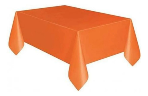 Mantel Fiesta Decoracion Tipo Tela Reutilizable 137x183cm Naranja miniatura 2