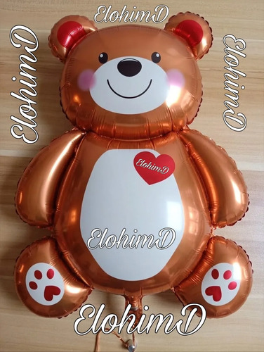 Decoración Globos Amor Y Amistad San Valentín Osito Base Luz Rojo Osito Tierno miniatura 3