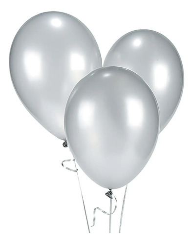 Base Globos Soporte Acrilico 7 Puesto Con Set De 7 Globos Plateado miniatura 6