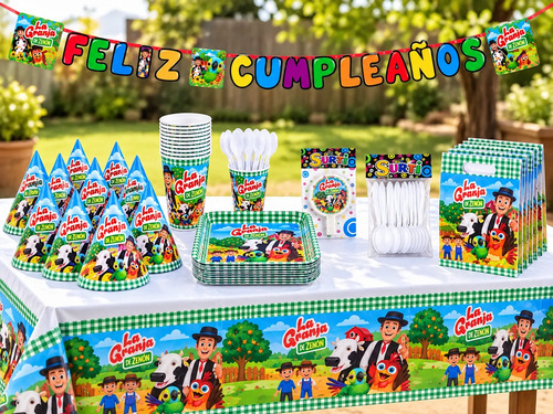 Kit Decoración Piñata Granja De Zenón Fiesta Infantil miniatura 3