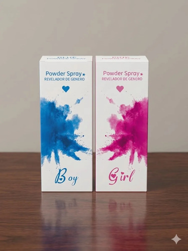 Extintor Polvo Gender Revelación Sexo - Niño O Niña Humo Azul miniatura 4