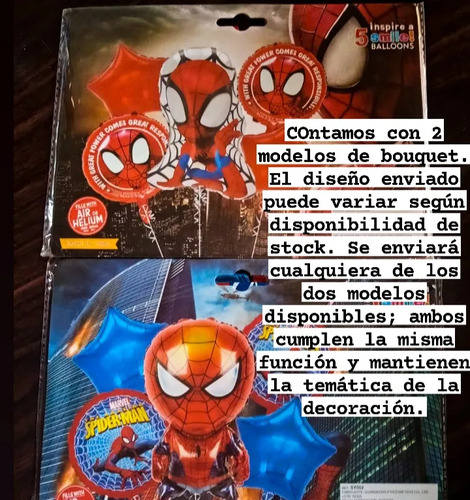 Kit Decoración Spiderman Cumpleaños Globos Fiesta miniatura 2