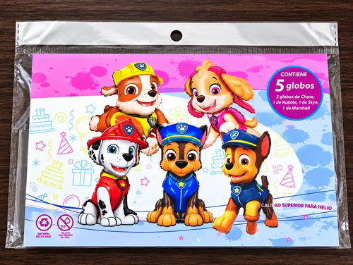 Kit Decoración Cumpleaños Paw Patrol Globos Fiesta Infantil miniatura 4