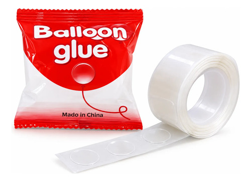 Pegamento Adhesivo  Para Globos Doble Faz Decoración Fiesta Transparente