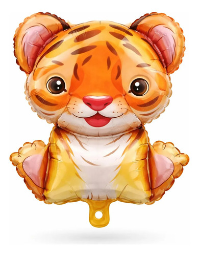 Kit Decoración Globos Animalitos Tiernos - Cumple (mes-años) Tigre miniatura 3