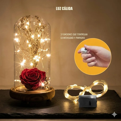Luces Microled De Hada Para Decoración Amarillo Y Blanco 3v — vista alternativa