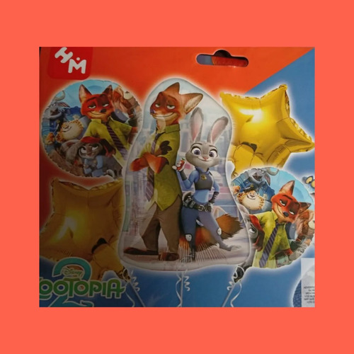Kit Decoración Globos Zootopia Cumpleaños Globos Fiesta miniatura 3
